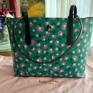 💐 Kate Spade Small Molly Tote Floral Green 💐